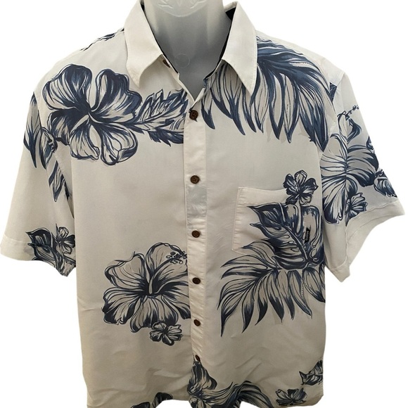 BILLABONG Aloha Hawaiian Tropical Collared Short Men L Large - Picture 1 of 6